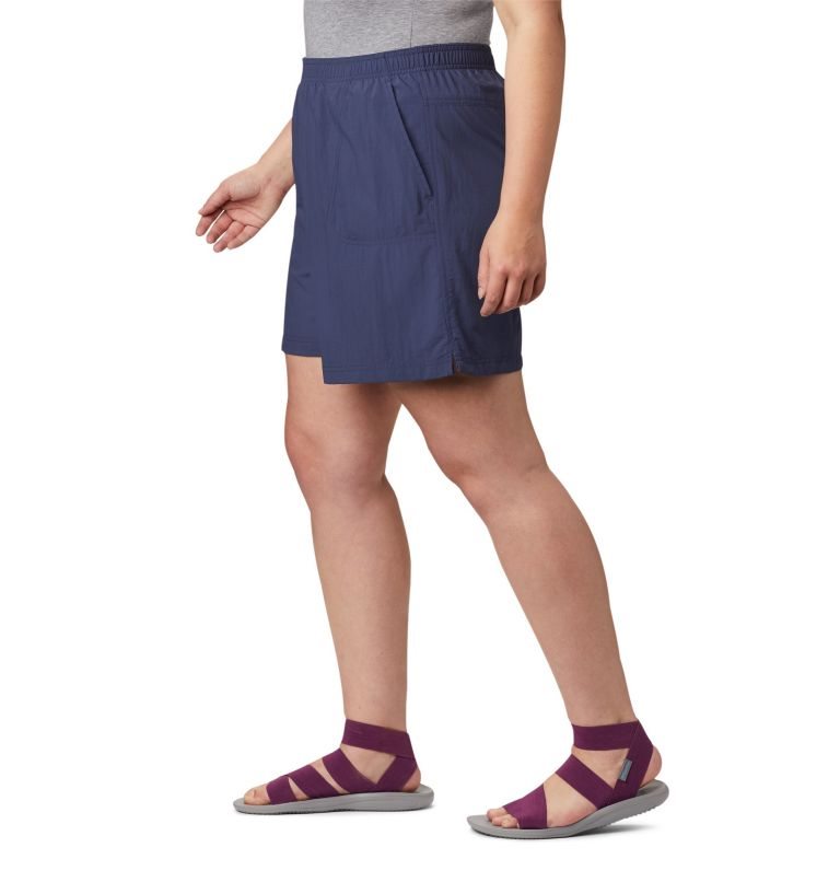 Women's Columbia Sandy River Shorts Navy | Plus Size CA-CC06L